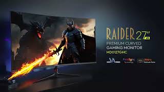 Microdigit® RAIDER 27quotVA Premium Curved Gaming Monitor  MD0127GMC [upl. by Eimmit]