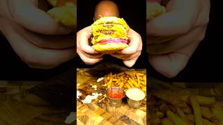 Triple Cheese Burger Mukbang  Deliciousness amp Questions Answered [upl. by Edualcnaej197]