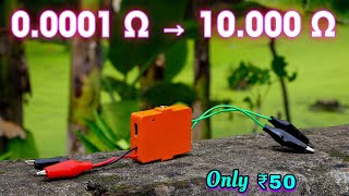 How to Make a Very Accurate MilliOhm Meter  Simple Multimeter Hack Hindi [upl. by Aili]