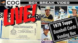 1979 Topps Baseball Cards Vending Box Opening [upl. by Aniar588]