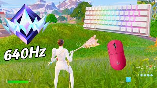 ASMR 🏆 Fortnite UNREAL RANK Gameplay 💤 New Chapter 5 Season 😴 Satisfying Keyboard 360 FPS [upl. by Kondon]