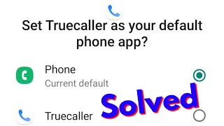 How To Remove Truecaller as Default Dialer in Android MobileDisable Truecaller Default Calling App [upl. by Eniamrej147]