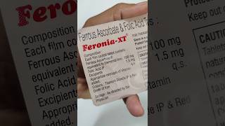 Feronia XT Tablet Price Per Sheet  Iron Tablet for Pregnancy Women  Zuventus Healthcare Limited [upl. by Yaluz]