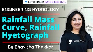 Rainfall Mass Curve Rainfall Hyetograph  Engineering Hydrology  GATEESE 2021  Bhavisha Thakkar [upl. by Llenahc]