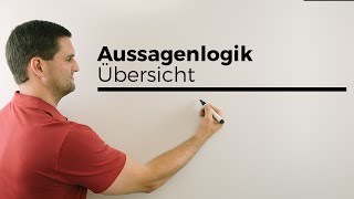 Aussagenlogik Übersicht Konjunktion Disjunktion Äquivalenz Verneinung Implikation  Daniel Jung [upl. by Catt]