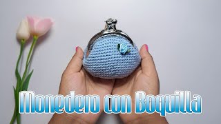 MONEDEROS TEJIDOS A CROCHET CON BOQUILLA 👛 [upl. by Idolah]