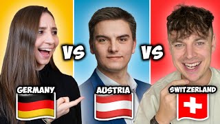 ONE language FIVE dialects German vs Austrian vs Swiss  Feli from Germany [upl. by Wandie45]