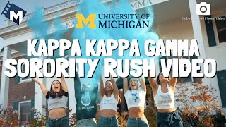 KKG University of Michigan OFFICIAL SORORITY RUSH VIDEO [upl. by Peri386]