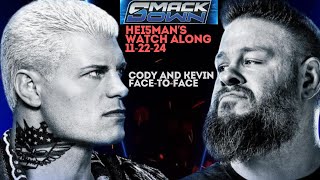 Hei5mans WatchAlong WWE Smackdown 112224 Cody and Kevin Face to Face wwe smackdown bloodline [upl. by Necila]