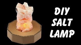 How to Make Your Own Himalayan Salt Lamp  DIY Rock Salt Lamp [upl. by Aninotna]