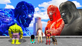 GTA 5  GTA5 SHINCHAN amp FRANKLIN DRAWS ICE LAVA GOD TO FIGHT THE BLACK LAVA GOD IN GTA 5 [upl. by Anna-Diane283]