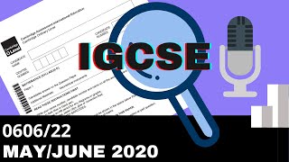 IGCSE Add Math May June 2020 Paper 22 060622 [upl. by Anom169]