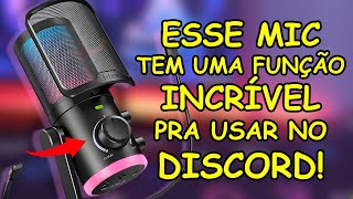 Esse MIC tem uma função INCRÍVEL pra usar no DISCORD FIFINE AMPLIGAME AM6 [upl. by Sisenej46]