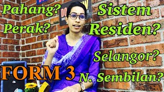 BAB 3 Pentadbiran Negerinegeri Melayu Bersekutu NNMB  Sistem Residen  SEJARAH TINGKATAN 3 [upl. by Sinnard]