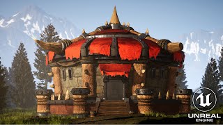 WoW Orc Orgrimmar Embassy Building in UE4 [upl. by Gloriane799]