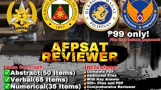 AFPSAT REVIEWER  OVERVIEW [upl. by Oirobil]