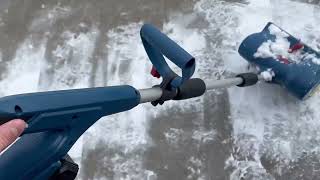 Cordless Snow Shovel WORKS AMAZING Review cordless and electric is the way [upl. by Hsina]