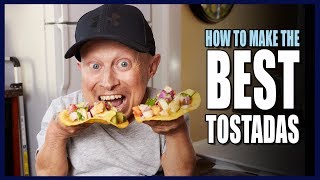 HOW TO MAKE TASTY TOSTADAS  Cooking With Verne [upl. by Ahsir]