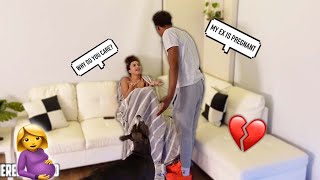 GETTING MAD THAT MY EX IS PREGNANT PRANK ON GIRLFRIEND [upl. by Enoryt]