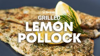 EASY GRILLED LEMON FISH FILLET RECIPE using Pollock fillets  Recipesnet [upl. by Woodley923]