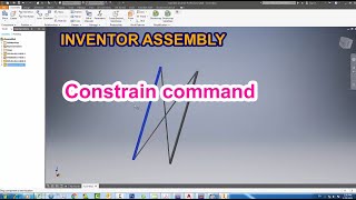 CONTRAINS Command in INVENTOR ASSEMBLY 3D  Inventor Tutorial [upl. by Rainer216]