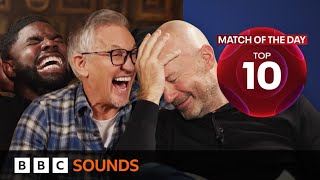 Gary Lineker Alan Shearer amp Micah Richards funniest moments  Match of the Day Top 10  Series 10 [upl. by Eninahs]