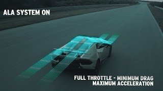 Huracán Performante How the ALA Lamborghini Active Aerodynamics works [upl. by Sasha590]