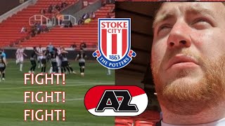 IT ALL KICKED OFF  Stoke City Matchday VLOG vs AZ Alkmaar [upl. by Vinna]