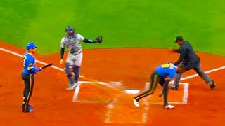 Victor Robles Tries to Steal Home Bases Loaded 2 outs 30 count pulled from Game  Yankees Mariners [upl. by Anahir]