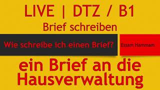 B1Brief schreiben  Live vom 14032021 [upl. by Cired]