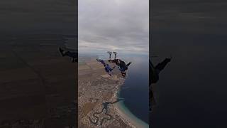 Angle Skydive into Wallaroo Beach saskydiving wallaroo skydiving southaustralia [upl. by Terrilyn]