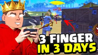 I MASTER 3 Finger HUD in Just 3 DAYS 🤯  FREE FIRE [upl. by Otero]