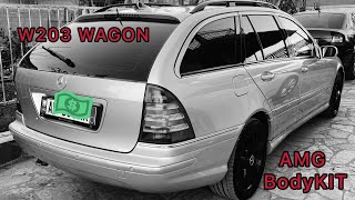 W203 Wagon BodyKIT Stock to AMG Upgrade PART 1 [upl. by Dionne579]