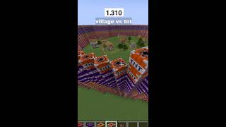 Minecraft tnt vs Village [upl. by Aistek604]