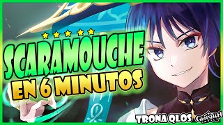 SCARAMOUCHE BUILD GOD EN 6 MINUTOS 🔥  Guía build Scaramouche  Genshin Impact [upl. by Alikam]