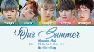 TXT TOMORROW X TOGETHER  Our Summer Acoustic Mix ColorCodedLyrics HanRomEng [upl. by Sherlock]