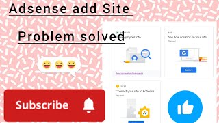 Add Site Problem khtam  What is fill in Adsense Add site 2022  Adsense Account ke ADD SIT [upl. by Dedie]