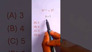 Exponent Equation  Find the Value of X  math shorts [upl. by Tyra]