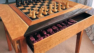 DELUXE Chess Table Build [upl. by Rowe891]