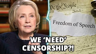 Mask Off Hillary Clinton’s Calls For Censorship Just Hit a New Level [upl. by Lemmueu]