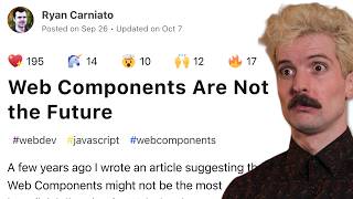 Why Everyone Hates Web Components [upl. by Tlevesoor]