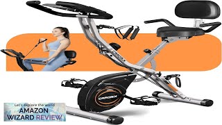 Caromix Folding Exercise Bike 4 in 1 Stationary Bike 16Level Magnetic Resistance Review [upl. by Rudd825]