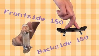 How to easily frontsidebackside 180 on a fingerboard [upl. by Platt712]