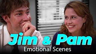 The office  Jim and Pam  The Office Emotional Scenes [upl. by Ardyaf387]