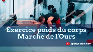 Bear Crawl exercise  Exercice crossfit Marche de lOurs SPORTCHEZSOICOM [upl. by Ycram]