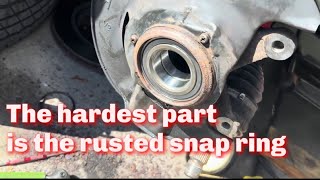 Replaced front wheel bearing on my high mileage Honda Pilot due to noise when getting up to speed [upl. by Egarton683]