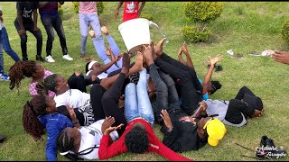 Team Building Fun Game Video  Water Bucket Challenge HD  Highglen UMYF [upl. by Arakal]