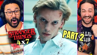 STRANGER THINGS 4x7 REACTION PART 2 quotChapter Seven The Massacre At Hawkins Labquot Season 4 Finale [upl. by Davie]