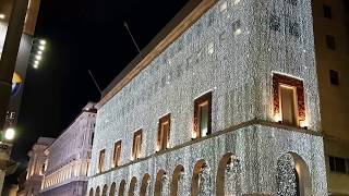 La Rinascente illuminata a Milano [upl. by Nyrmac]