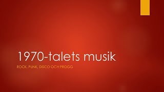 70talets musik [upl. by Yenhoj]